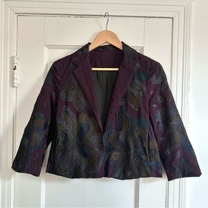 Anthropologie embroidered blazer